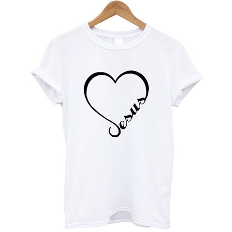 T-shirt Coeur Jésus Blanc