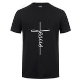 T-shirt Jésus vertical noir