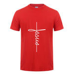 T-shirt Jésus vertical rouge