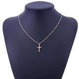 Collier Croix Femme or