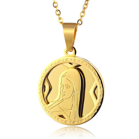 Médaille Vierge Marie or