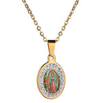 Médaille avec Chaîne Vierge de Guadalupe