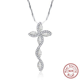 Pendentif Croix Femme Argent Zircon