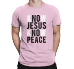 T-shirt No Jesus No Peace rose